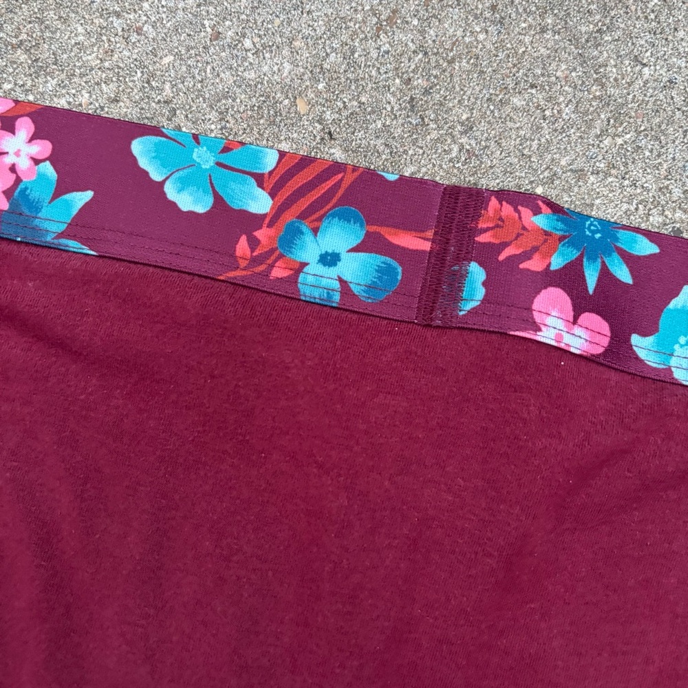 HOLLISTER CALIFORIA MENS PRE-OWNED MAROON COTTON SPANDEX TRUNK BRIEF MEDIUM - Picture 6 of 7